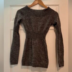 All Saints Charcoal V-Neck Sweater